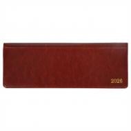 Еженедельник датированный настольный 34х13 см City Leo Planner A4 252677 коричневый