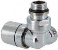 Кран-термостат Carlo Poletti First Corner трехосевой SX (левый) 1/2"х24-19 хром (V176111CBSX)