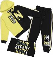 Спортивний костюм Wanex 11473 р.140 чорний із жовтим