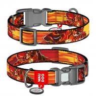 Нашийник Waudog Nylon малюнок "Швидкість Флеша" пластиковий фастекс S Ш15 мм Д25-35 см