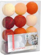 Электрогирлянда Котоновые шарики funny orange светодиодная (LED) 10 ламп