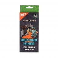 Карандаши цветные 12 цветов Minecraft Diamond Miner YES