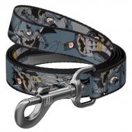 Поводок Waudog Nylon рисунок "Тень Бетмена" S Ш15 мм Д122 см