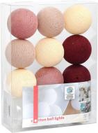 Электрогирлянда Котоновые шарики rosengarden светодиодная (LED) 10 ламп