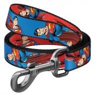 Поводок Waudog Nylon рисунок "Сила Супермена" M Ш20 мм Д122 см