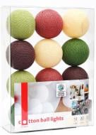 Электрогирлянда Котоновые шарики forest fruit светодиодная (LED) 10 ламп