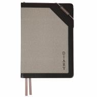 Дневник датированный Bruno, твердый Leo Planner A5 252685 серый
