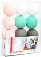Электрогирлянда Котоновые шарики mint candy светодиодная (LED) 10 ламп Электрогирлянда Котоновые шарики mint candy светодиодная (LED) 10 ламп