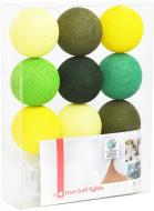Электрогирлянда Котоновые шарики yellow green светодиодная (LED) 10 ламп Электрогирлянда Котоновые шарики yellow green светодиодная (LED) 10 ламп