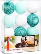 Электрогирлянда Котоновые шарики aqua mix светодиодная (LED) 10 ламп