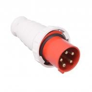 Вилка переносная с заземлением ElectrO белый с красным PC035 Вилка переносная с заземлением ElectrO белый с красным PC035