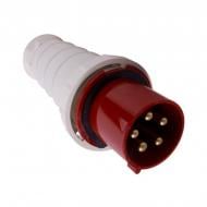 Вилка переносная с заземлением ElectrO белый с красным PC045 Вилка переносная с заземлением ElectrO белый с красным PC045