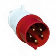 Вилка переносная с заземлением ElectrO белый с красным PC015 Вилка переносная с заземлением ElectrO белый с красным PC015