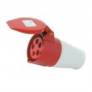 Розетка силовая переносная с заземлением ElectrO белый с красным PC225 Розетка силовая переносная с заземлением ElectrO белый с красным PC225