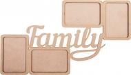 Набор заготовок рамка Family, 2 шт., 50х30х0,6 см Rosa Talent