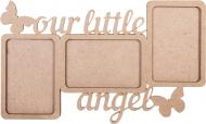 Набір заготовок рамка Our little angel, 2 шт., 38х22х0,6 см Rosa Talent