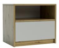 Тумба приліжкова Viva 500x410x360 мм дуб артізан/сатин