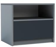 Тумба приліжкова Viva 500x410x360 мм сіра шиншила/графіт