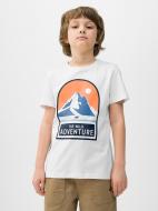 Футболка 4F TSHIRT M1132 / TSHIRT M1132 4FJWSS24TTSHM1132-10S р.164 білий