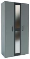 Шкаф Viva 2 2090х1200х500 мм серая шиншилла / графит
