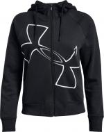 Джемпер Under Armour Big Logo WM FZ Hoodie 1320609-001 р. S чорний