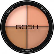 Палитра румян GOSH Contour'n Strobe 001 light 15 г