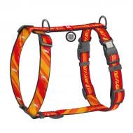 Шлейка анатомическая Waudog Nylon рисунок "Флэш Лого" S Ш15 мм A 30-45 см