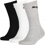 Шкарпетки Puma JUNIOR CREW SOCK 3P GREY/WHITE/BLAC 90795803 р.31-34 різнокольоровий 3 пари шт.