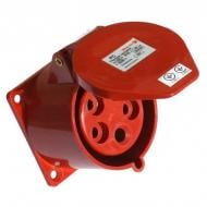 Розетка силовая стационарная с заземлением ElectrO красный PC315 Розетка силовая стационарная с заземлением ElectrO красный PC315