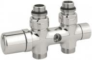 Кран-термостат Carlo Poletti Twin Thermo прямой 1/2"x3/4" EK 50 мм хром (V42510B)