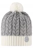 Шапочка детская унисекс Reima Pohjola р.52 белый 528674-0101