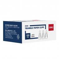 Скрепки треугольные 25 мм 100 шт. EZ040 Deli