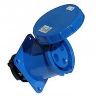 Розетка силовая стационарная с заземлением ElectrO синий PC333 Розетка силовая стационарная с заземлением ElectrO синий PC333