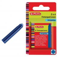 Набор картриджей коротких Herlitz Royal Blue 12 шт. синий 8622102 Herlitz