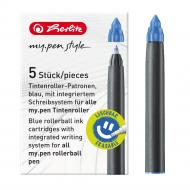 Набор картриджей для роллеров Herlitz My.Pen Royal Blue 5 шт. синий 11379013 Herlitz