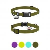 Ошейник WAUDOG Magnet магнитная пряжка-фастекс S Ш15 мм Д26-35 см хаки