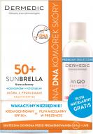 Крем солнцезащитный Dermedic Sunbrella для чувствительной кожи SPF 50+ 50 г + мицеллярная жидкость Hydrain 3 H2O 100 мл