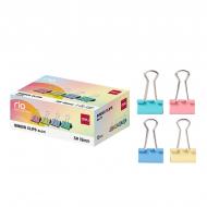 Біндер Deli RIO 19 мм асорті 12 шт. EZ75