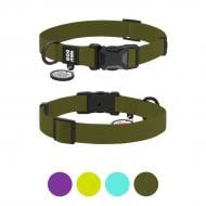 Ошейник WAUDOG Magnet магнитная пряжка-фастекс M Ш20 мм Д28-40 см хаки