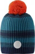 Шапочка дитяча унісекс Reima Hinlopen р.56 темно-сірий з синім 528676-6981