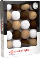 Электрогирлянда Котоновые шарики SAND лампа накаливания 20 ламп