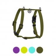 Шлейка анатомическая WAUDOG Magnet магнитная пряжка-фастекс S Ш15 мм А 28-42 см В 32-52 см фиолетовый