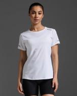 Футболка 2XU Aero Tee WR6565a_WHT/SRF р.S белый
