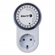 Таймер с розеткой ElectrO ТРМ070 с индикацией 16А 230В