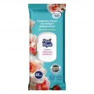 Вологі серветки Pani Blysk універсальні парфумовані Квіткова ніжність 19x20 см 48 шт./уп. білі