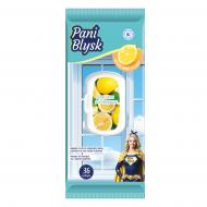 Влажные салфетки Pani Blysk для стекла и зеркал 19x20 см 36 шт./уп. белые