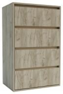 Комод Идея 4Ш 600x1000x420 мм дуб крафт серый/сатин Комод Идея 4Ш 600x1000x420 мм дуб крафт серый/сатин
