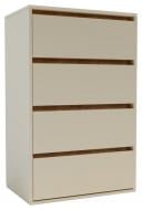 Комод Идея 4Ш 600x1000x420 мм сатин/дуб крафт золотой