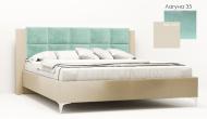 Кровать Green Sofa Мичиган RAL 1013 беж + Лагуна 35 160x200 см бежевый