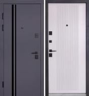 Дверь входная Булат Ультра (квадро) модель 587/276 муссонное дерево / олово супермат 2050x850 мм левая